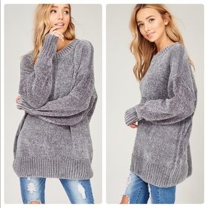 LAST 1️⃣ JOY Chenille Crew Neck Pullover